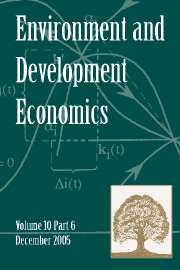 Environment and Development Economics Volume 10 - Issue 6 -