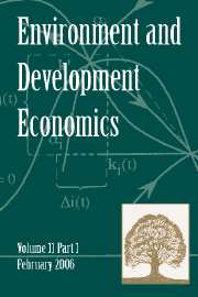 Environment and Development Economics Volume 11 - Issue 1 -