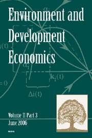 Environment and Development Economics Volume 11 - Issue 3 -