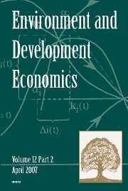 Environment and Development Economics Volume 12 - Issue 2 -