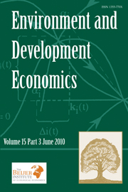 Environment and Development Economics Volume 15 - Issue 3 -