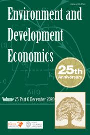 Environment and Development Economics Volume 25 - Special Issue6 -  The Environment, Resources and Pollution – New Challenges for Economic Development