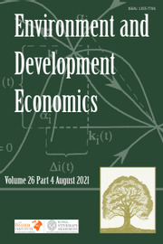 Environment and Development Economics Volume 26 - Issue 4 -