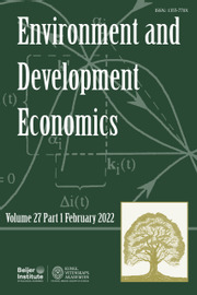 Environment and Development Economics Volume 27 - Issue 1 -