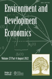Environment and Development Economics Volume 27 - Issue 4 -