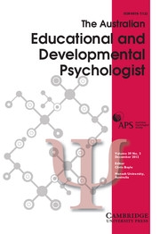 The Educational and Developmental Psychologist Volume 29 - Issue 2 -