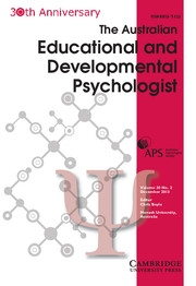 The Educational and Developmental Psychologist Volume 30 - Issue 2 -
