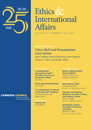 Ethics & International Affairs Volume 25 - Issue 3 -