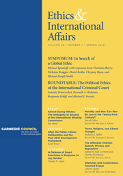 Ethics & International Affairs Volume 26 - Issue 1 -