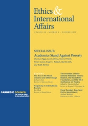 Ethics & International Affairs Volume 26 - Issue 2 -  Academics Stand Against Poverty