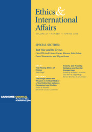 Ethics & International Affairs Volume 27 - Issue 1 -