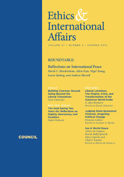 Ethics & International Affairs Volume 27 - Issue 2 -