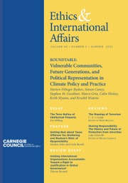 Ethics & International Affairs Volume 36 - Issue 2 -