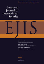 European Journal of International Security Volume 1 - Issue 2 -