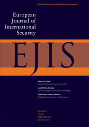 European Journal of International Security Volume 4 - Issue 1 -