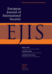 European Journal of International Security Volume 4 - Issue 2 -