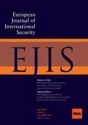 European Journal of International Security Volume 8 - Issue 4 -