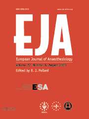 European Journal of Anaesthesiology Volume 22 - Issue 8 -