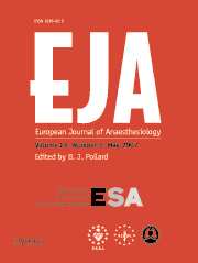 European Journal of Anaesthesiology Volume 24 - Issue 5 -