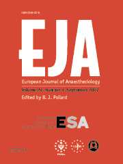 European Journal of Anaesthesiology Volume 24 - Issue 9 -