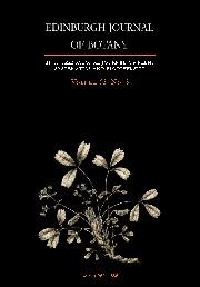 Edinburgh Journal of Botany Volume 62 - Issue 3 -