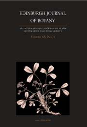 Edinburgh Journal of Botany Volume 65 - Issue 1 -