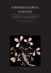 Edinburgh Journal of Botany Volume 66 - Issue 2 -