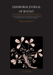 Edinburgh Journal of Botany Volume 68 - Issue 2 -