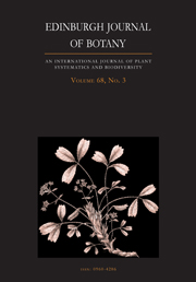 Edinburgh Journal of Botany Volume 68 - Issue 3 -