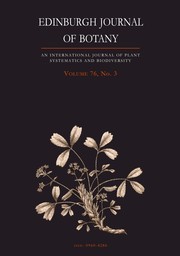 Edinburgh Journal of Botany Volume 76 - Issue 3 -
