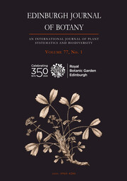 Edinburgh Journal of Botany Volume 77 - Issue 1 -