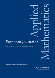 European Journal of Applied Mathematics Volume 23 - Issue 1 -  Liquid Crystals
