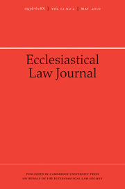 Ecclesiastical Law Journal Volume 12 - Issue 2 -