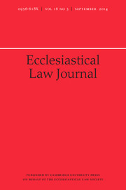 Ecclesiastical Law Journal Volume 16 - Issue 3 -