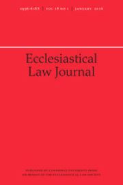 Ecclesiastical Law Journal Volume 18 - Issue 1 -