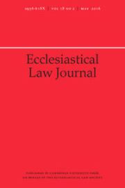 Ecclesiastical Law Journal Volume 18 - Issue 2 -