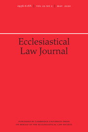 Ecclesiastical Law Journal Volume 22 - Issue 2 -