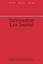 Ecclesiastical Law Journal Volume 26 - Issue 2 -