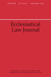 Ecclesiastical Law Journal Volume 26 - Issue 3 -