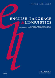 English Language & Linguistics Volume 22 - Special Issue2 -  Mechanisms of French contact influence in Middle English: diffusion and maintenance