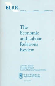 The Economic and Labour Relations Review Volume 11 - Issue 2 -