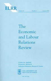 The Economic and Labour Relations Review Volume 14 - Issue 2 -