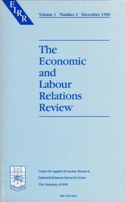 The Economic and Labour Relations Review Volume 1 - Issue 2 -