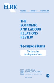 The Economic and Labour Relations Review Volume 24 - Issue 4 -  Symposium - The East Asian Developmental State