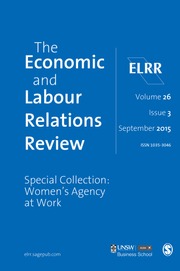 The Economic and Labour Relations Review Volume 26 - Issue 3 -  Special Collection: Women’s Agency at Work