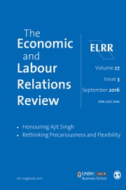 The Economic and Labour Relations Review Volume 27 - Issue 3 -
