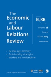 The Economic and Labour Relations Review Volume 28 - Issue 1 -