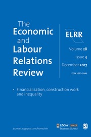 The Economic and Labour Relations Review Volume 28 - Issue 4 -  Financialisation, construction work and inequality