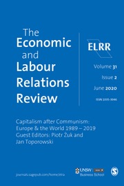 The Economic and Labour Relations Review Volume 31 - Issue 2 -  Special Issue: Capitalism after Communism: Europe & the World 1989 - 2019