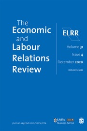 The Economic and Labour Relations Review Volume 31 - Issue 4 -
